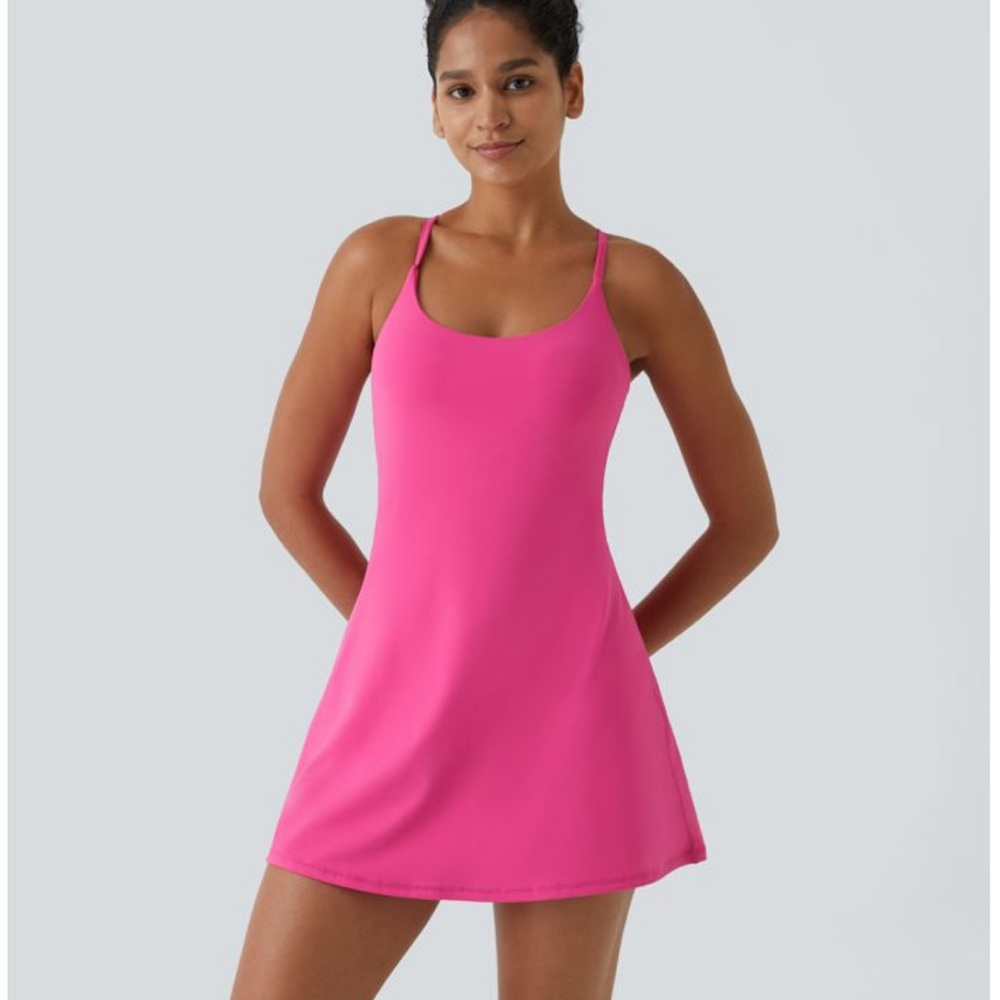 NWT Halara SoftlyZero Hot Pink Active Dress Size XL